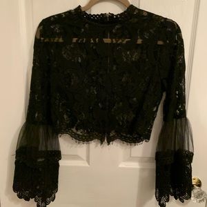 Forever21 lace crop top